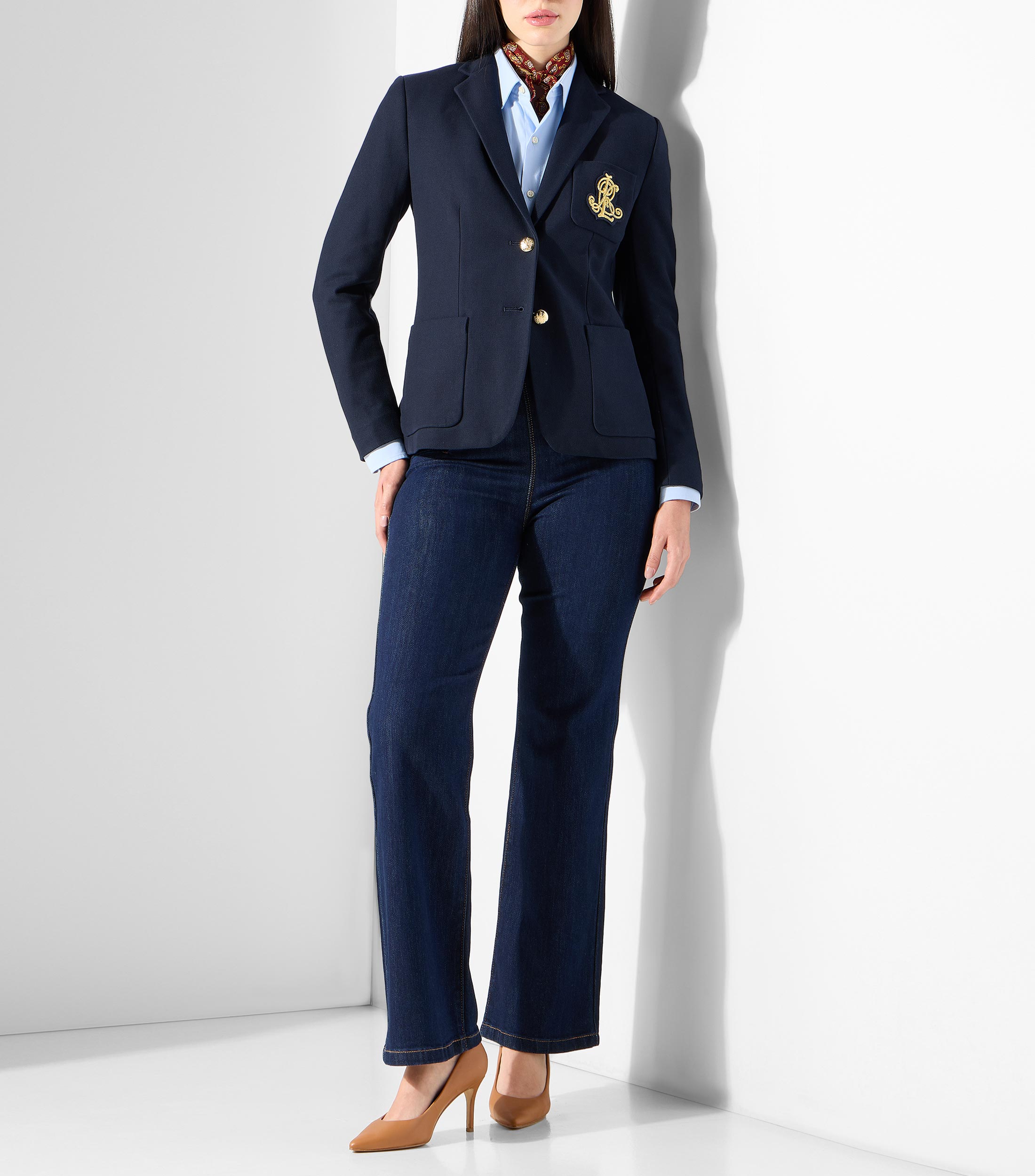 Blazer con micordiseños Mujer